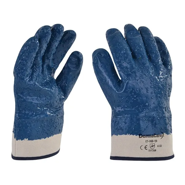 Guante de Nitrilo Rugoso para Seguridad