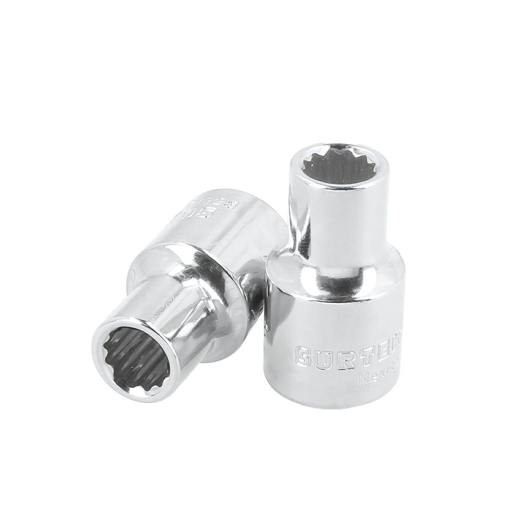 Dado cuadro de 3/8", 12 puntas, métrico, 8 mm Surtek