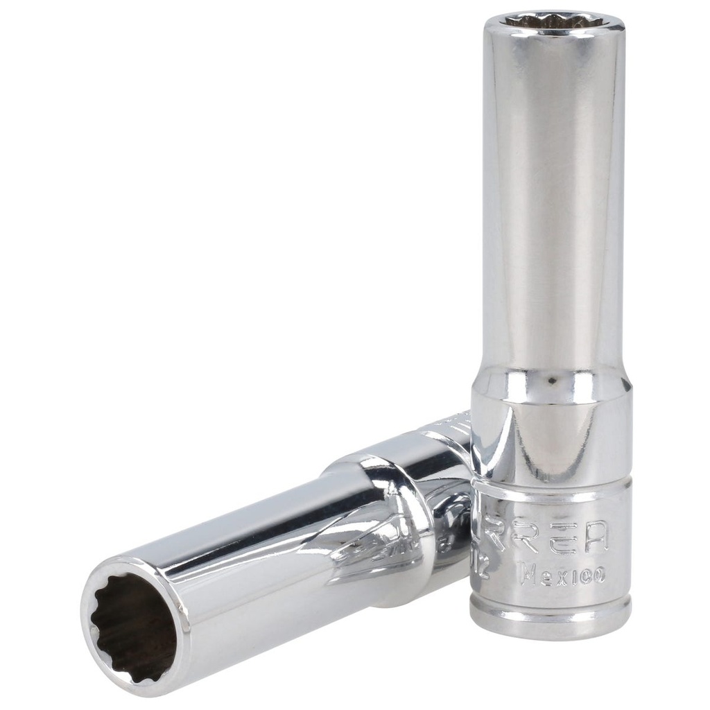 Dado largo cuadro de 3/8", 12 puntas, en pulgadas, 3/8" Urrea