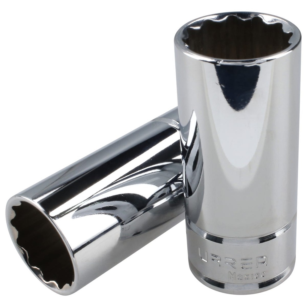 Dado largo cuadro de 3/8", 12 puntas, en pulgadas, 5/8" Urrea