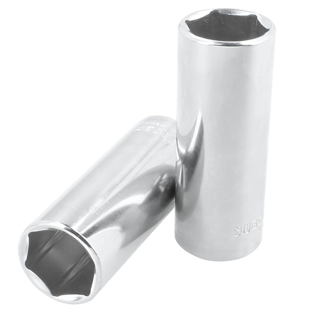 Dado largo cuadro de 3/8", 6 puntas, en pulgadas, 11/16" Surtek