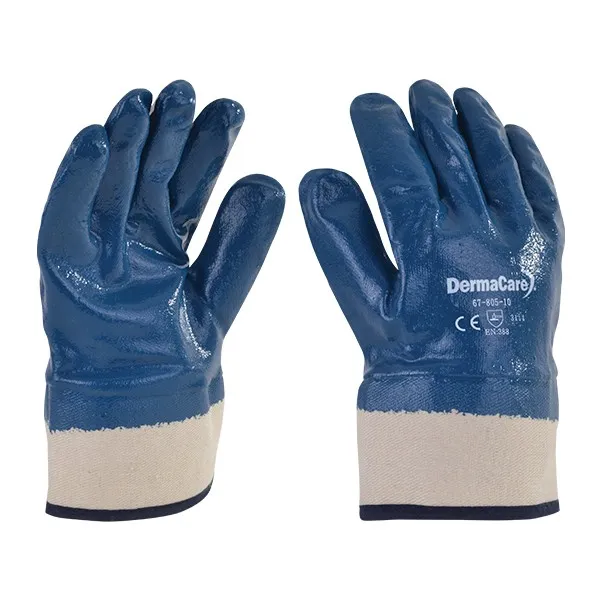 [67-805-5] Guante de Nitrilo con Soporte de Algodón para Seguridad (5)