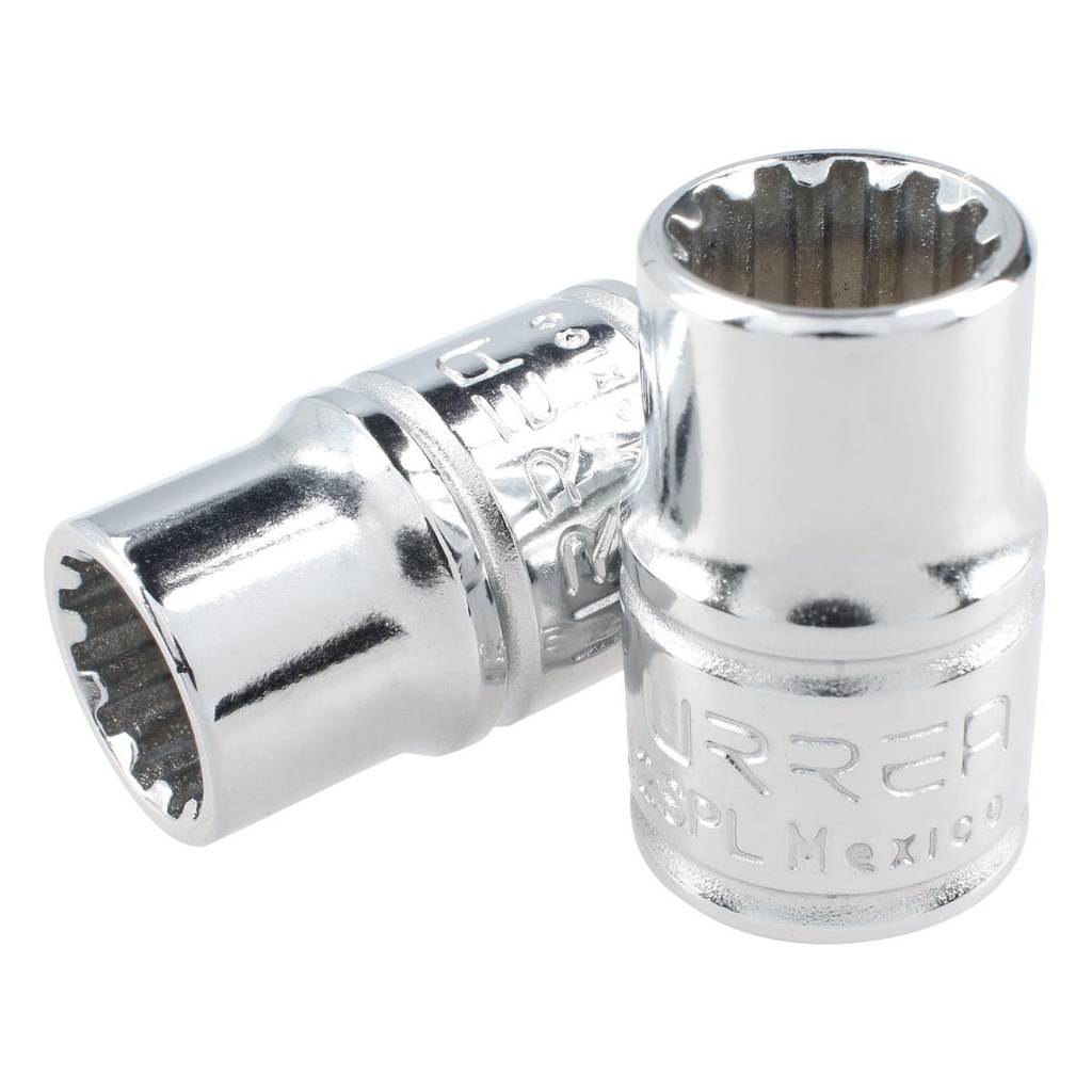 Dado Spline cuadro de 3/8", #12 Urrea