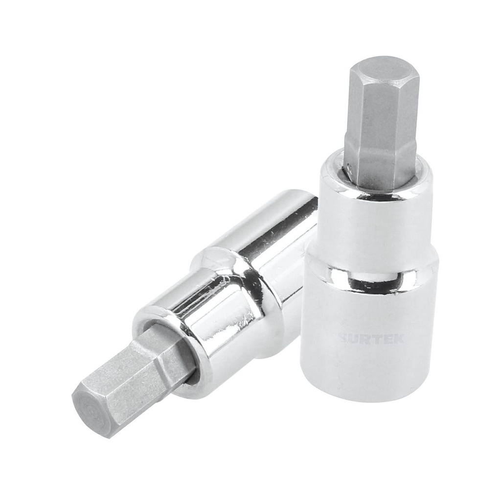 Dado con punta hexagonal cuadro de 3/8", métrico, 4 mm Surtek