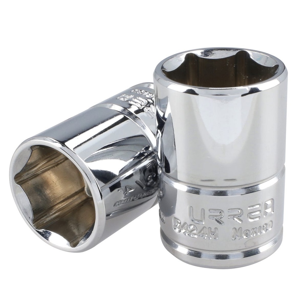 Dado cuadro de 1/2", 6 puntas, en pulgadas, 3/4" Urrea