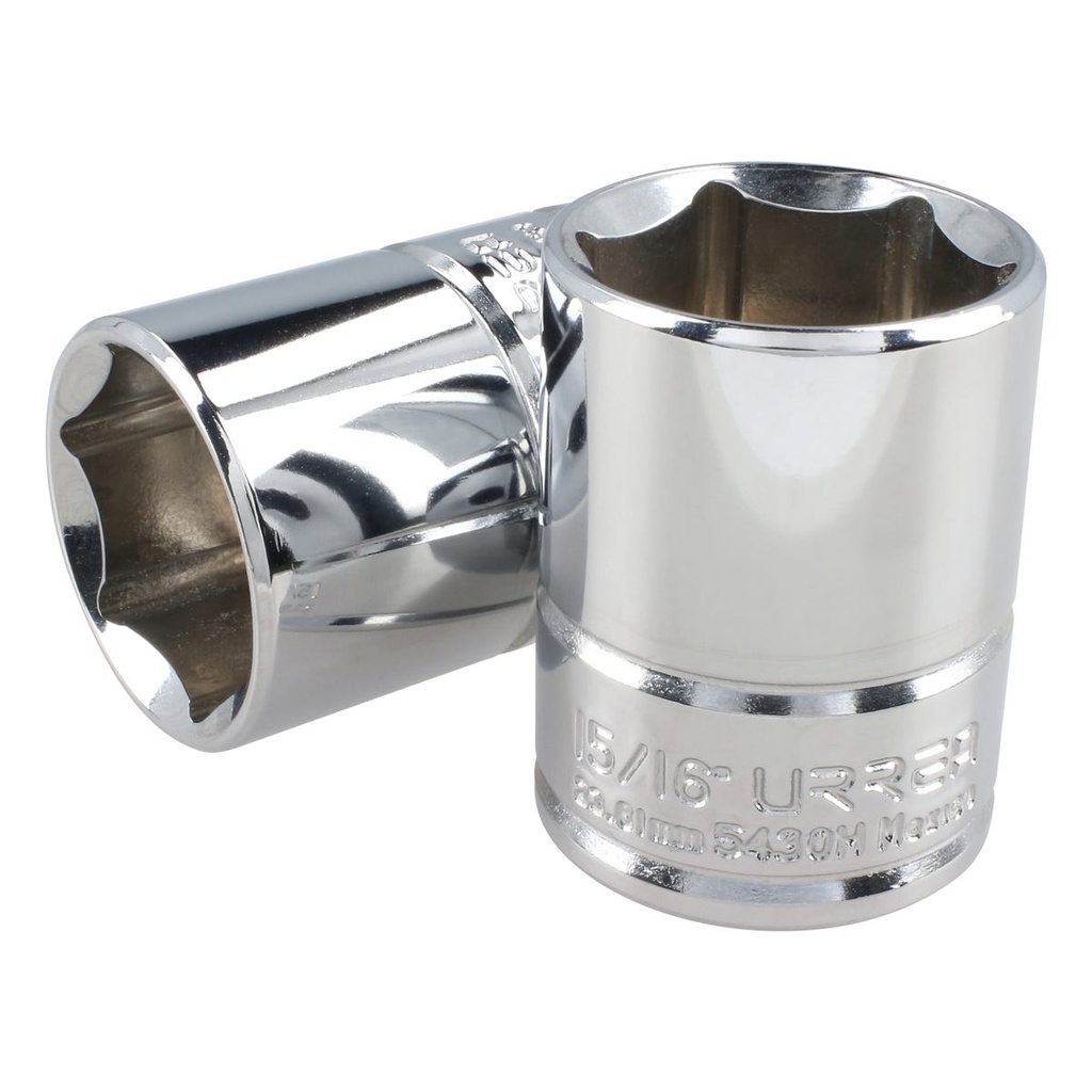 Dado cuadro de 1/2", 6 puntas, en pulgadas, 15/16" Urrea