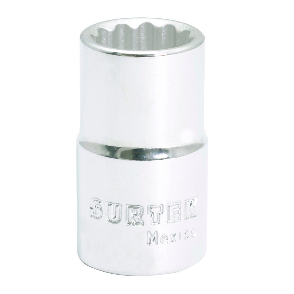 Dado en pulgadas cuadro de 1/2", 12 puntas, 9/16" Surtek