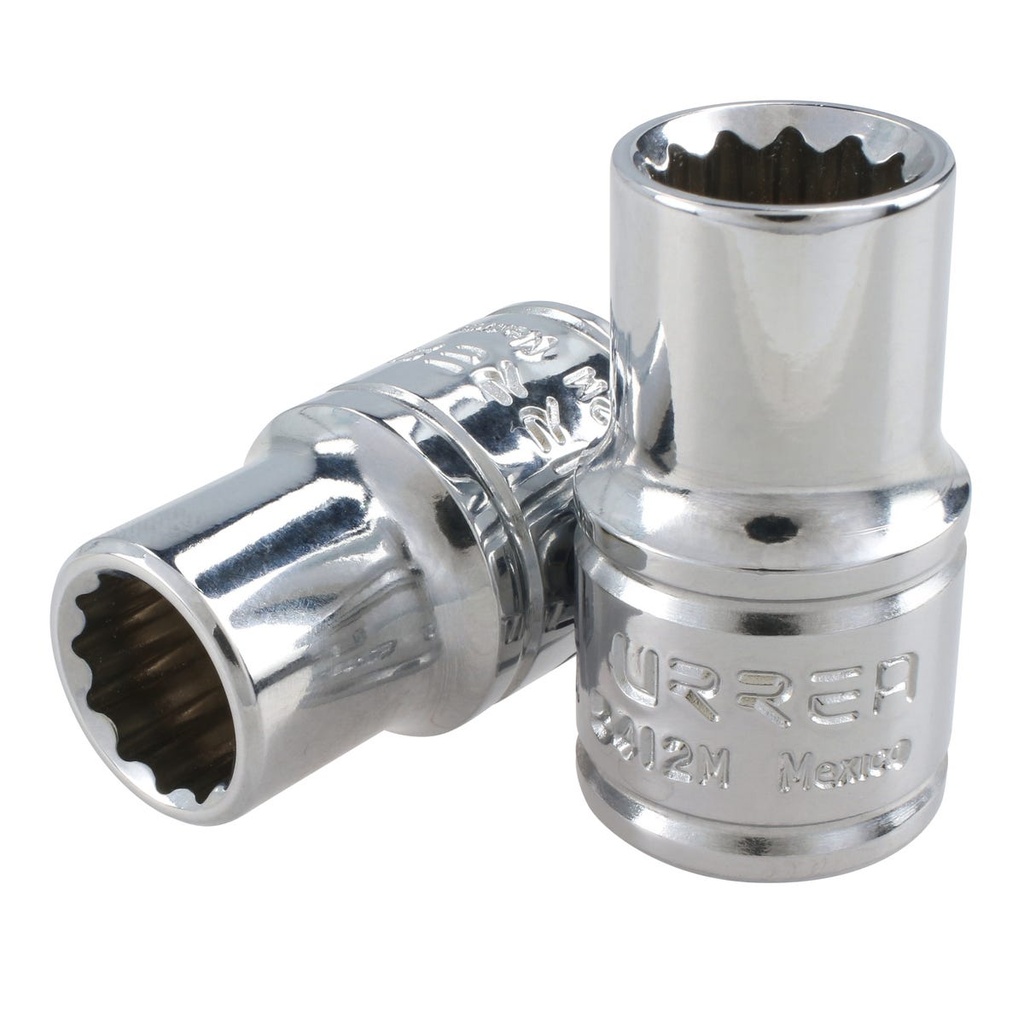 Dado cuadro de 1/2", 12 puntas, métrico, 14 mm Urrea