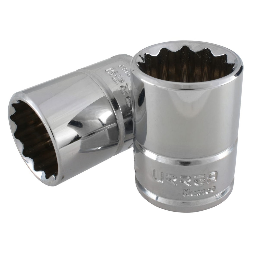 Dado cuadro de 1/2", 12 puntas, métrico, 19 mm Urrea