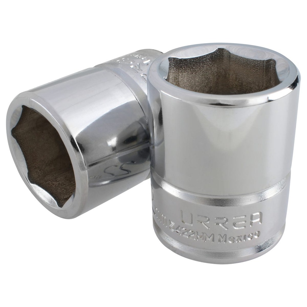 Dado cuadro de 1/2", 6 puntas, métrico, 22 mm Urrea