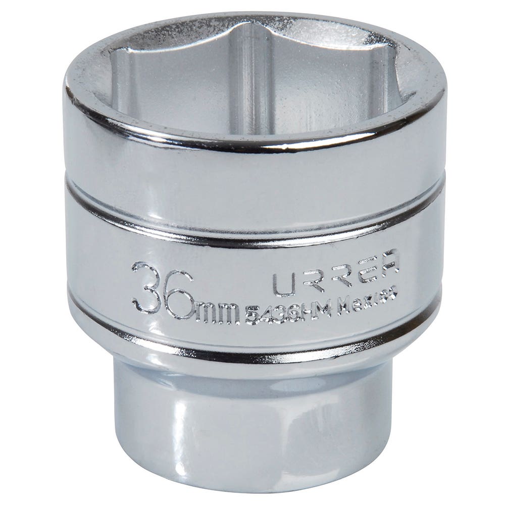 Dado cuadro de 1/2", 6 puntas, métrico, 36 mm Urrea