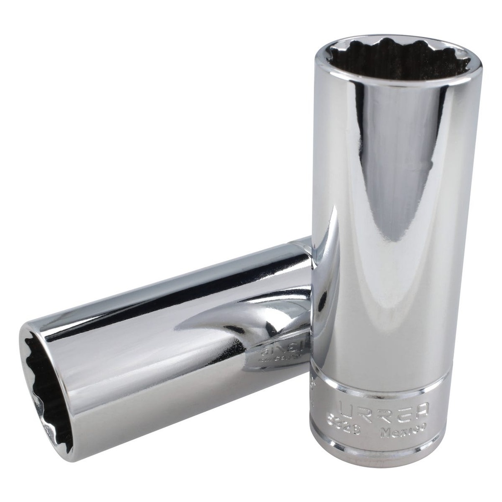 Dado largo cuadro de 1/2", 12 puntas, en pulgadas, 13/16" Urrea