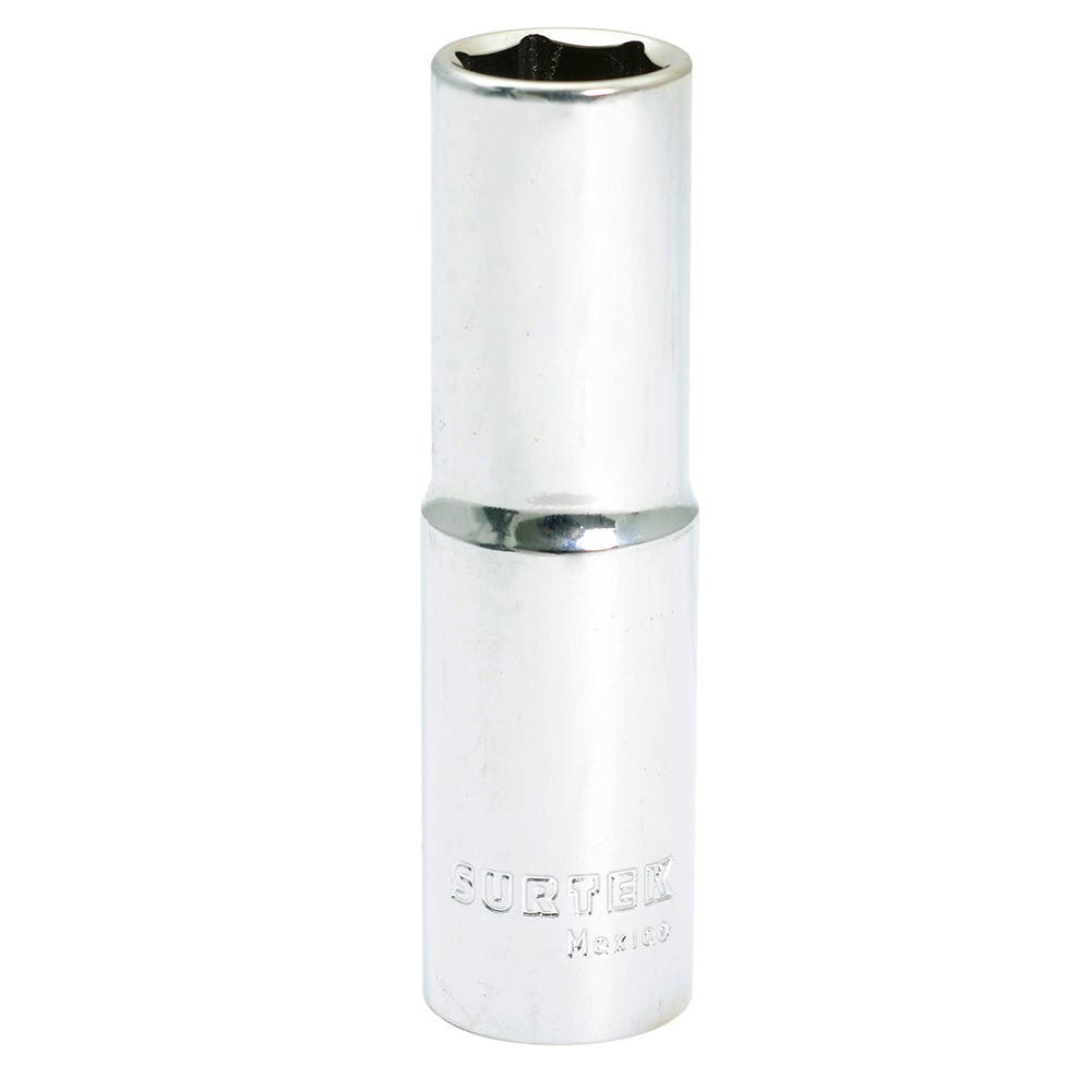 Dado largo cuadro de 1/2", 6 puntas, en pulgadas, 9/16" Surtek