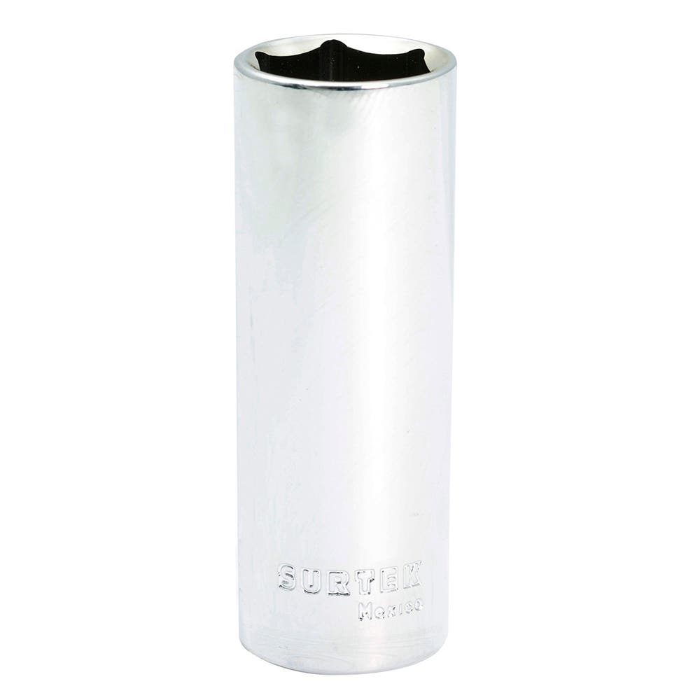 Dado largo cuadro de 1/2", 6 puntas, en pulgadas, 13/16" Surtek
