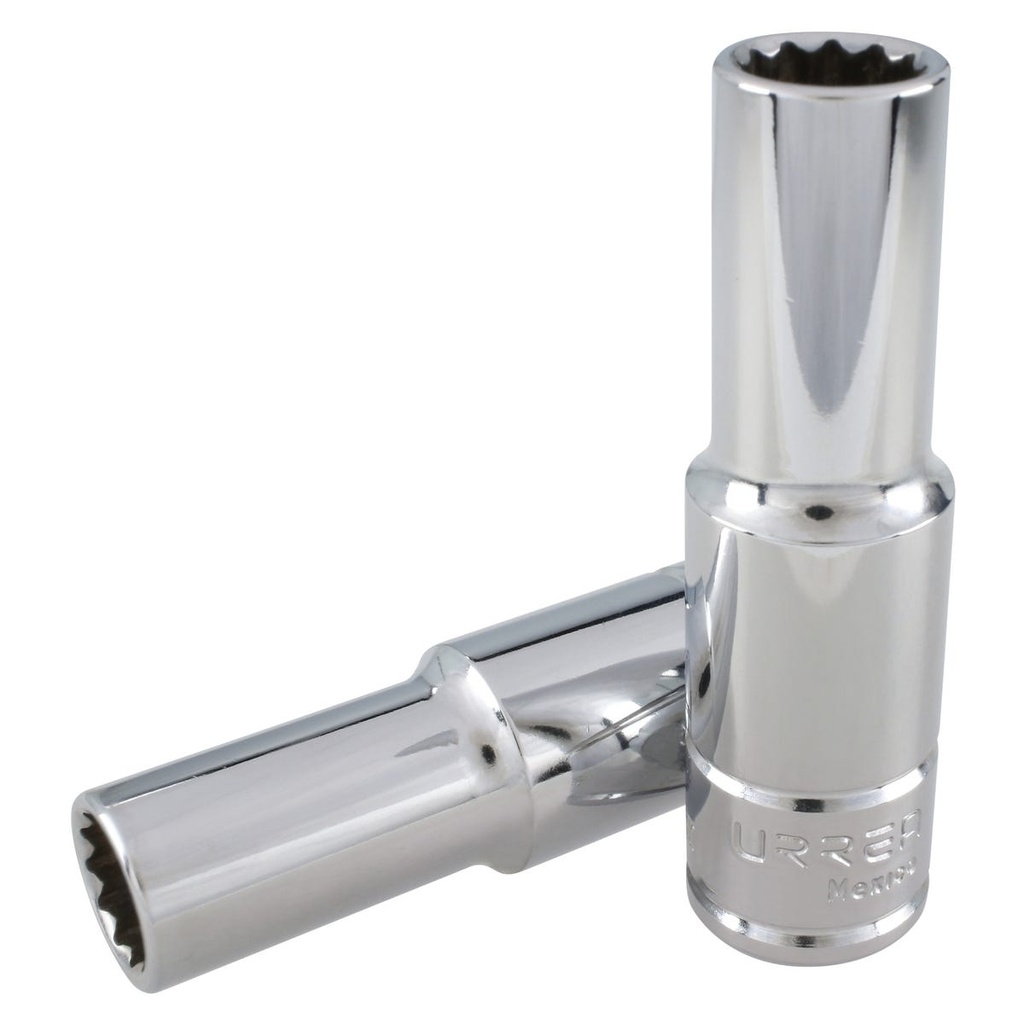 Dado largo cuadro de 1/2", 12 puntas, métrico, 13 mm Urrea