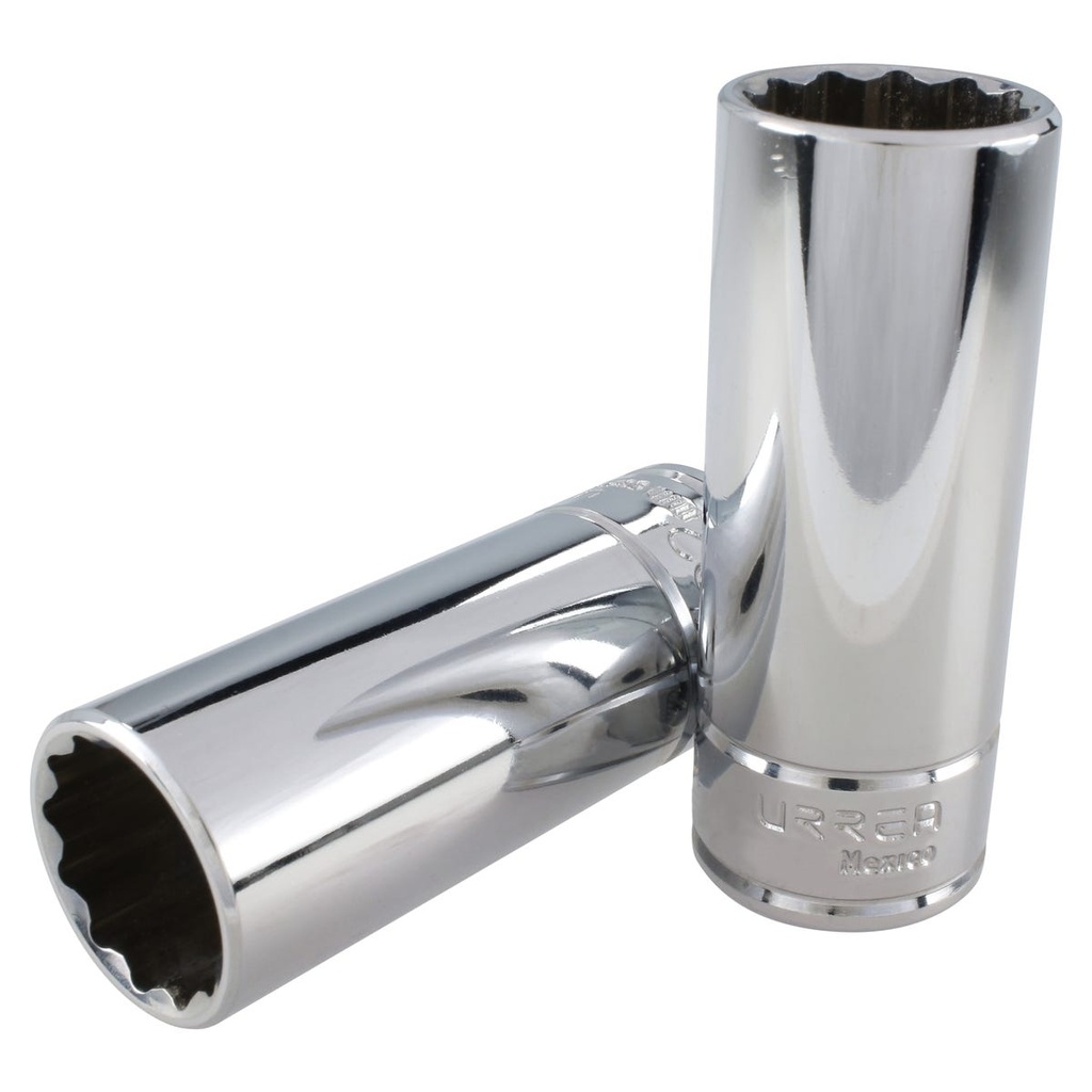 Dado largo cuadro de 1/2", 12 puntas, métrico, 23 mm Urrea