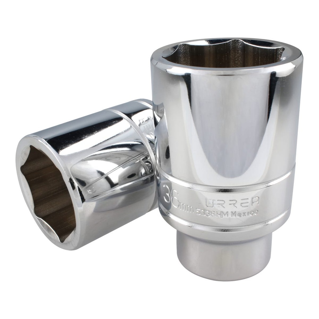 Dado largo cuadro de 1/2", 6 puntas, métrico, 36 mm Urrea