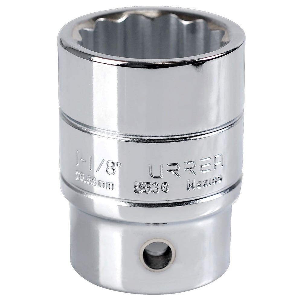 Dado cuadro de 3/4", 12 puntas, en pulgadas, 1-1/8" Urrea