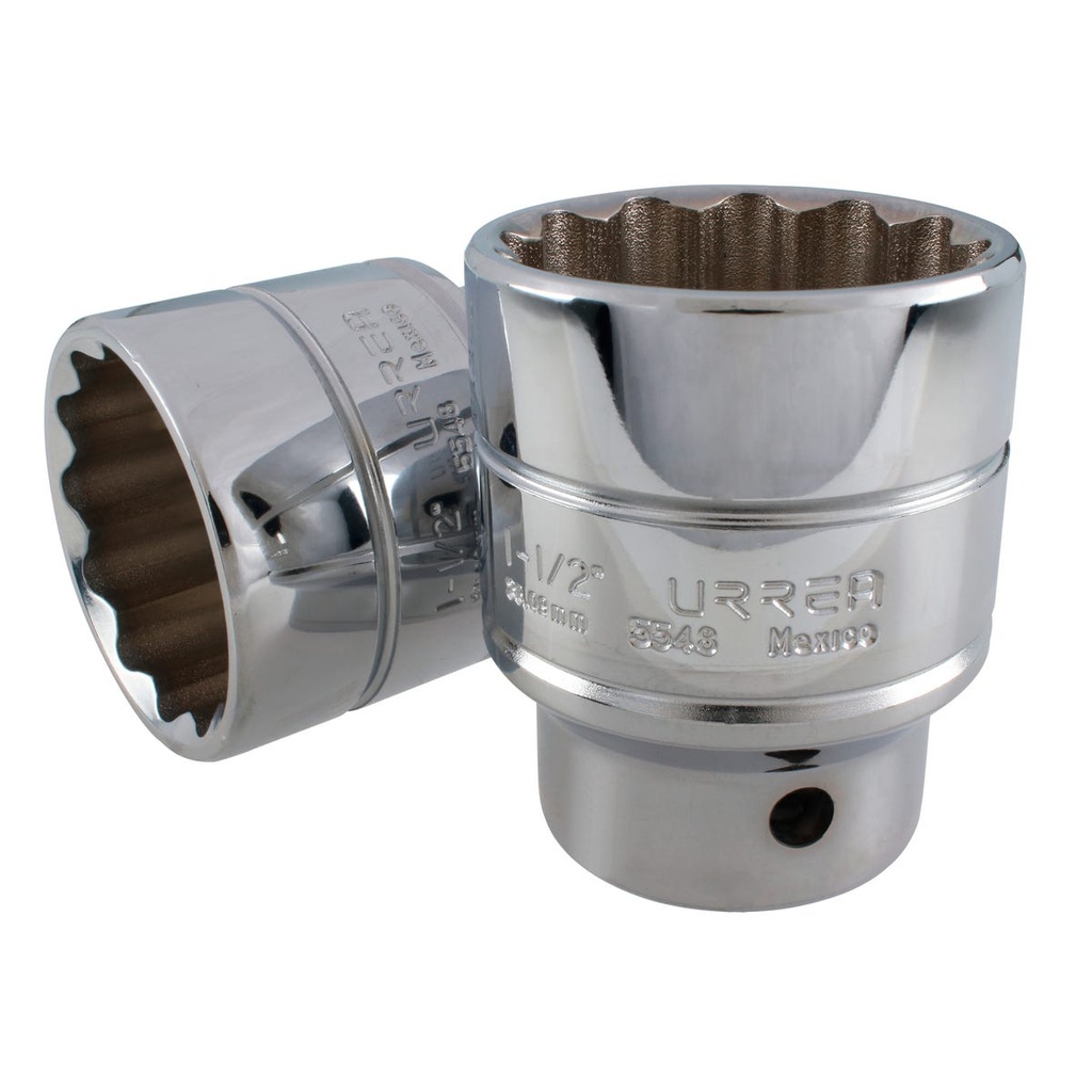 Dado cuadro de 3/4", 12 puntas, en pulgadas, 1-1/2" Urrea