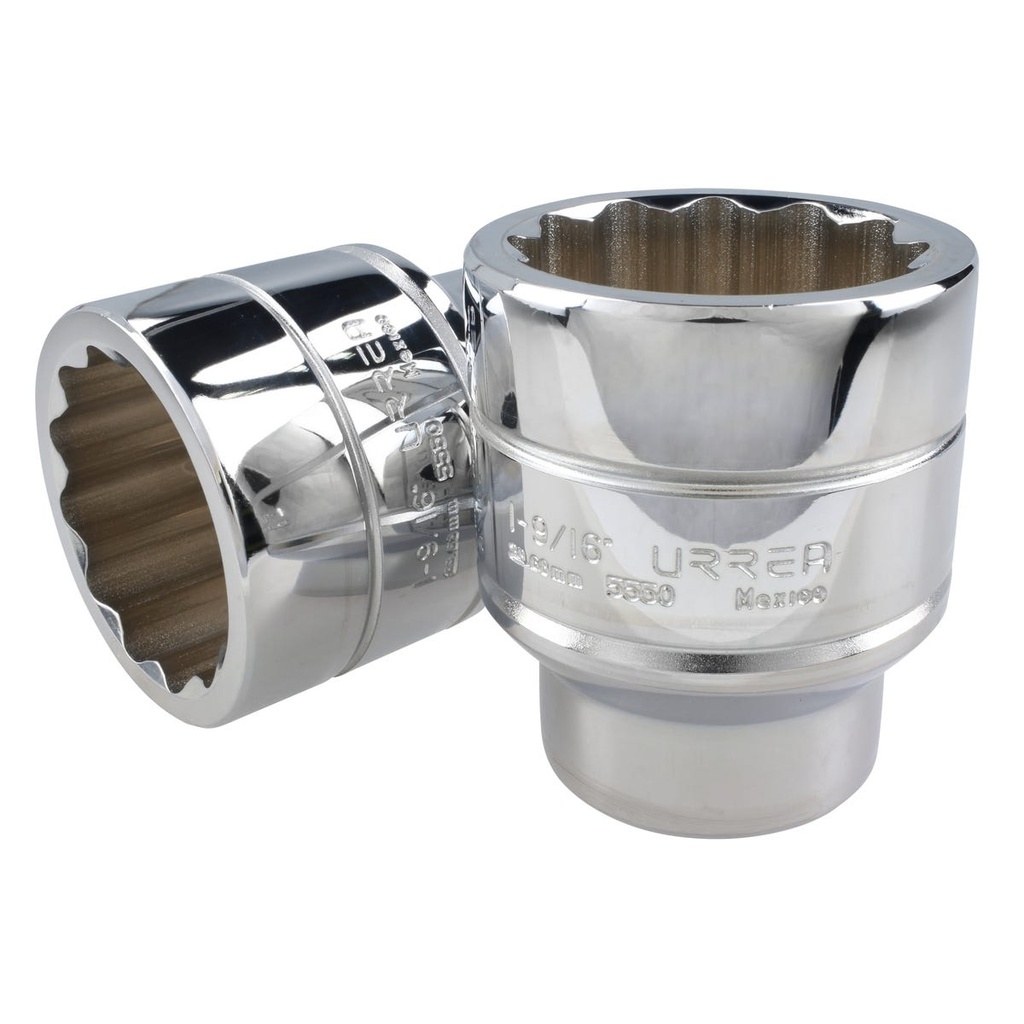 Dado cuadro de 3/4", 12 puntas, en pulgadas, 1-9/16" Urrea