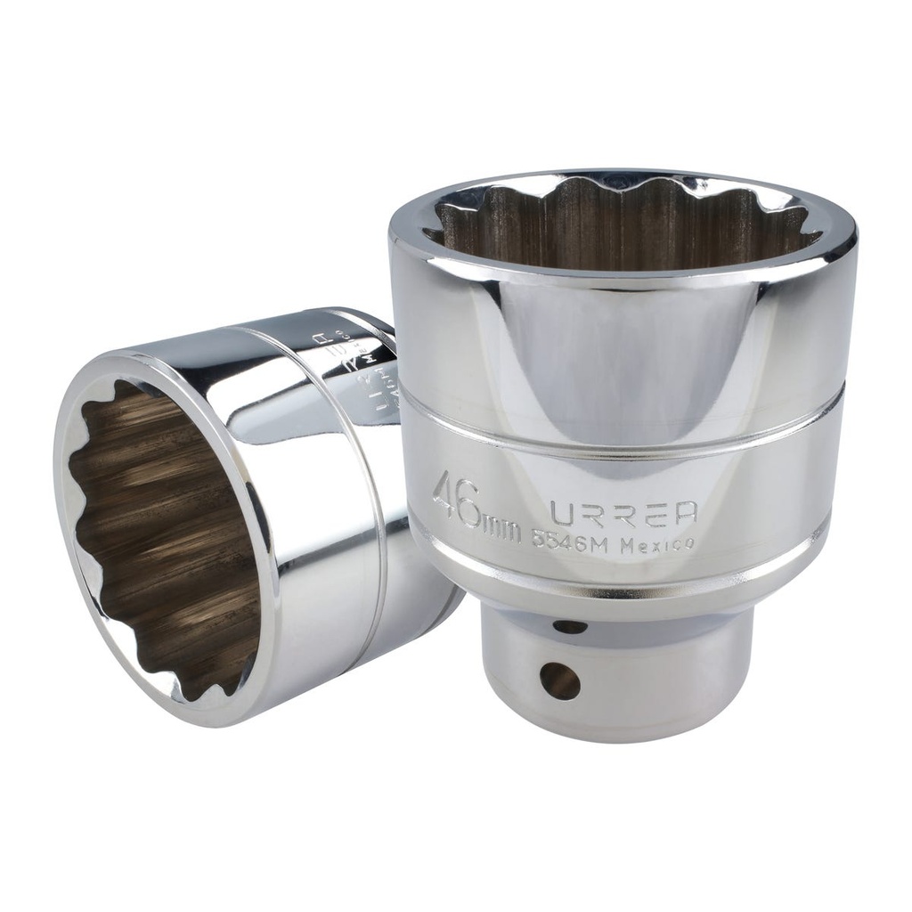 Dado cuadro de 3/4", 12 puntas, métrico, 46 mm Urrea