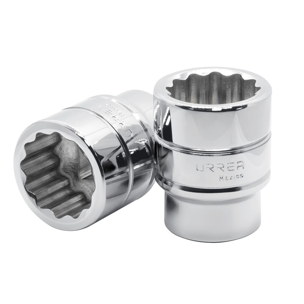 Dado cuadro de 3/4", 12 puntas, métrico, 58 mm Urrea