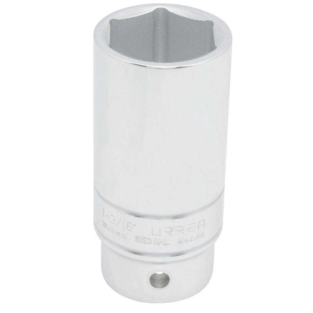 Dado largo cuadro de 3/4", 6 puntas, en pulgadas, 1-3/16" Urrea