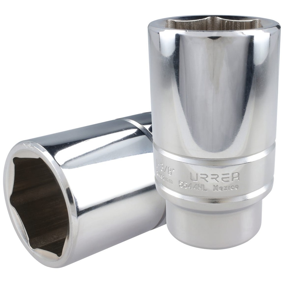 Dado largo cuadro de 3/4", 6 puntas, en pulgadas, 1-3/8" Urrea