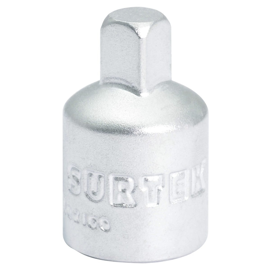 Adaptador para dado cuadro de 1/4" hembra a 3/8" macho Surtek
