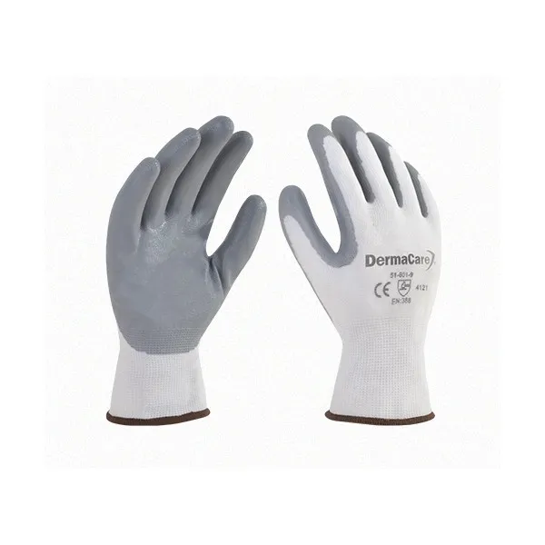 Guante De Poliéster Blanco Con Nitrilo