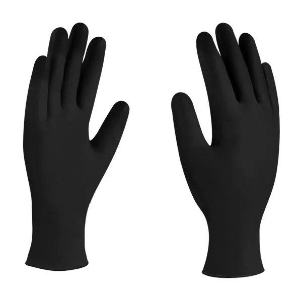Guante De Nitrilo Negro Desechable