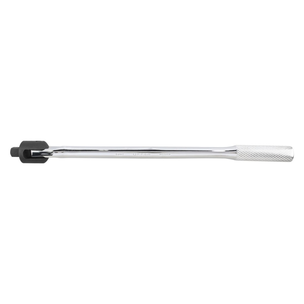 Mango articulado cromado para dado cuadro de 1/2", 15-3/4" Urrea