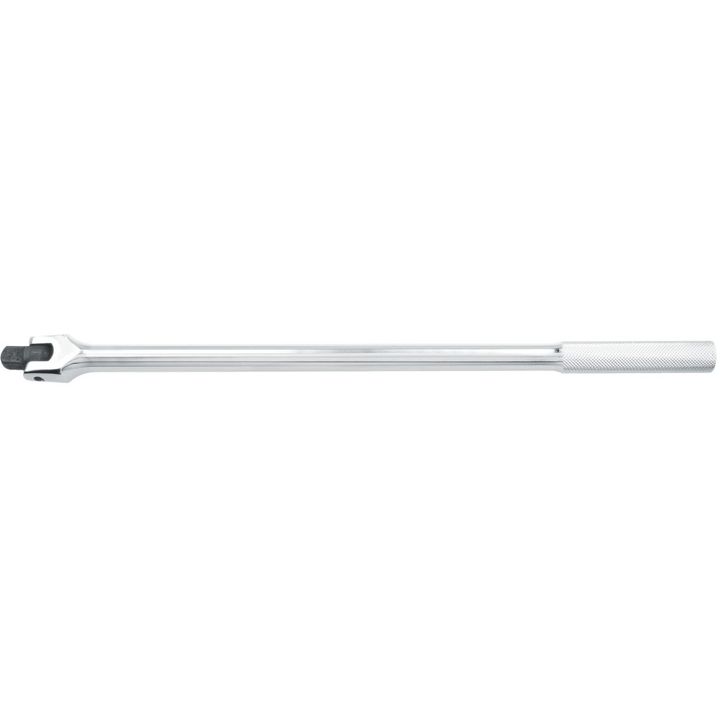 Mango articulado cromado para dado cuadro de 1/2", 17-7/8" Surtek