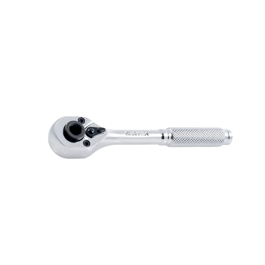 Matraca cabeza tipo pera, punta hexagonal, para dado cuadro de 1/4" Surtek