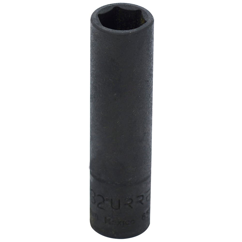 Dado de impacto largo cuadro de 1/4", 6 puntas, en pulgadas, 11/32" Urrea