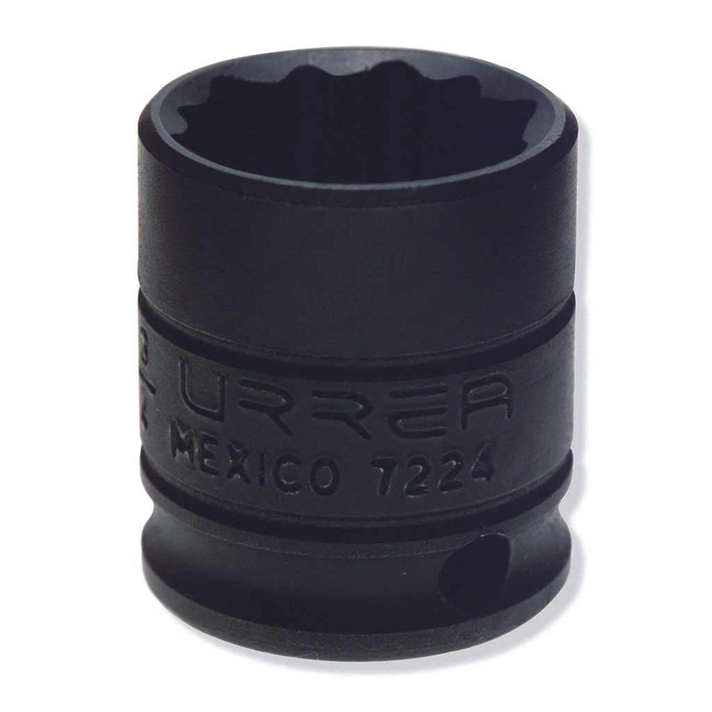 Dado de impacto cuadro de 3/8", 12 puntas, en pulgadas, 3/4" Urrea