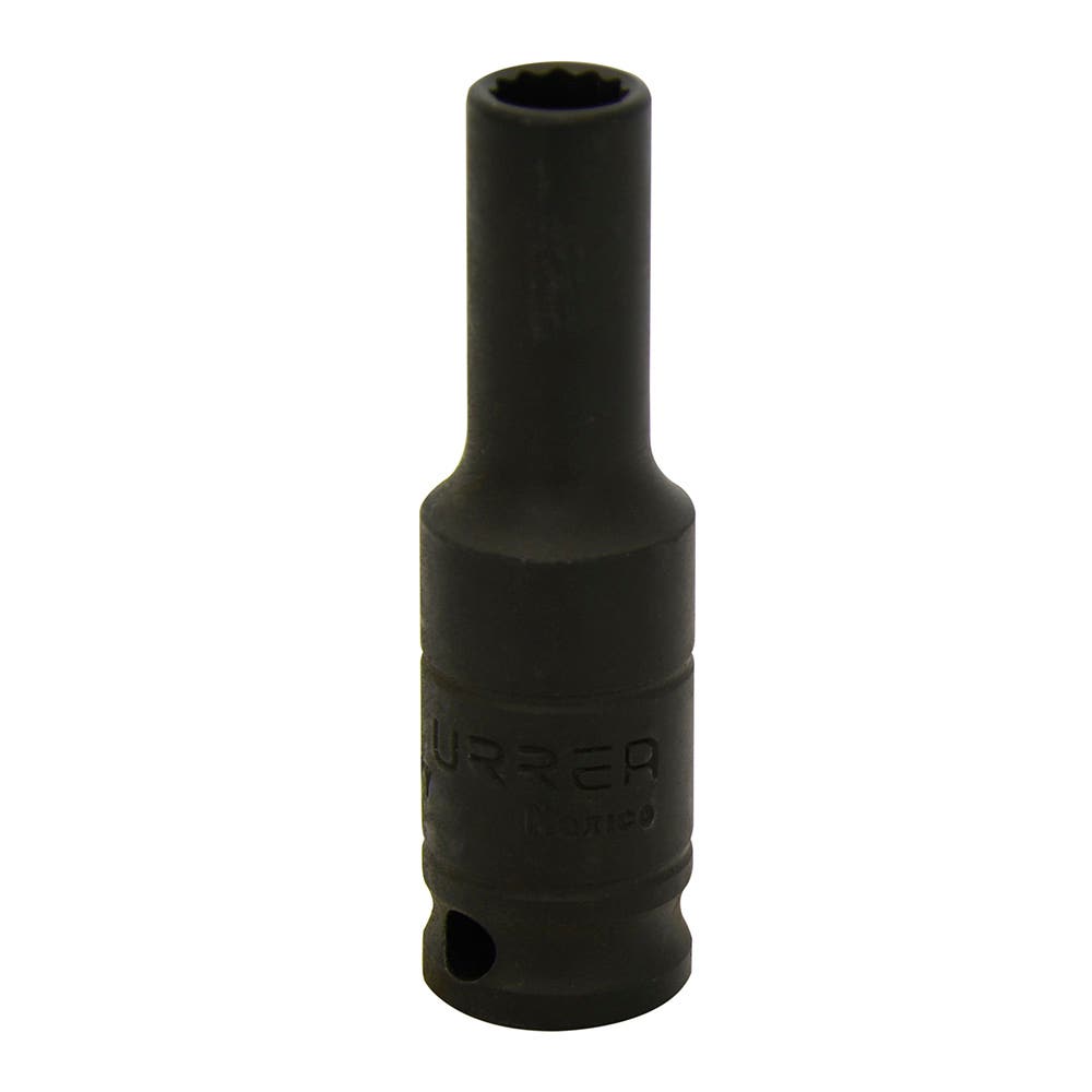 Dado de impacto largo cuadro de 3/8", 12 puntas, en pulgadas, 7/16" Urrea
