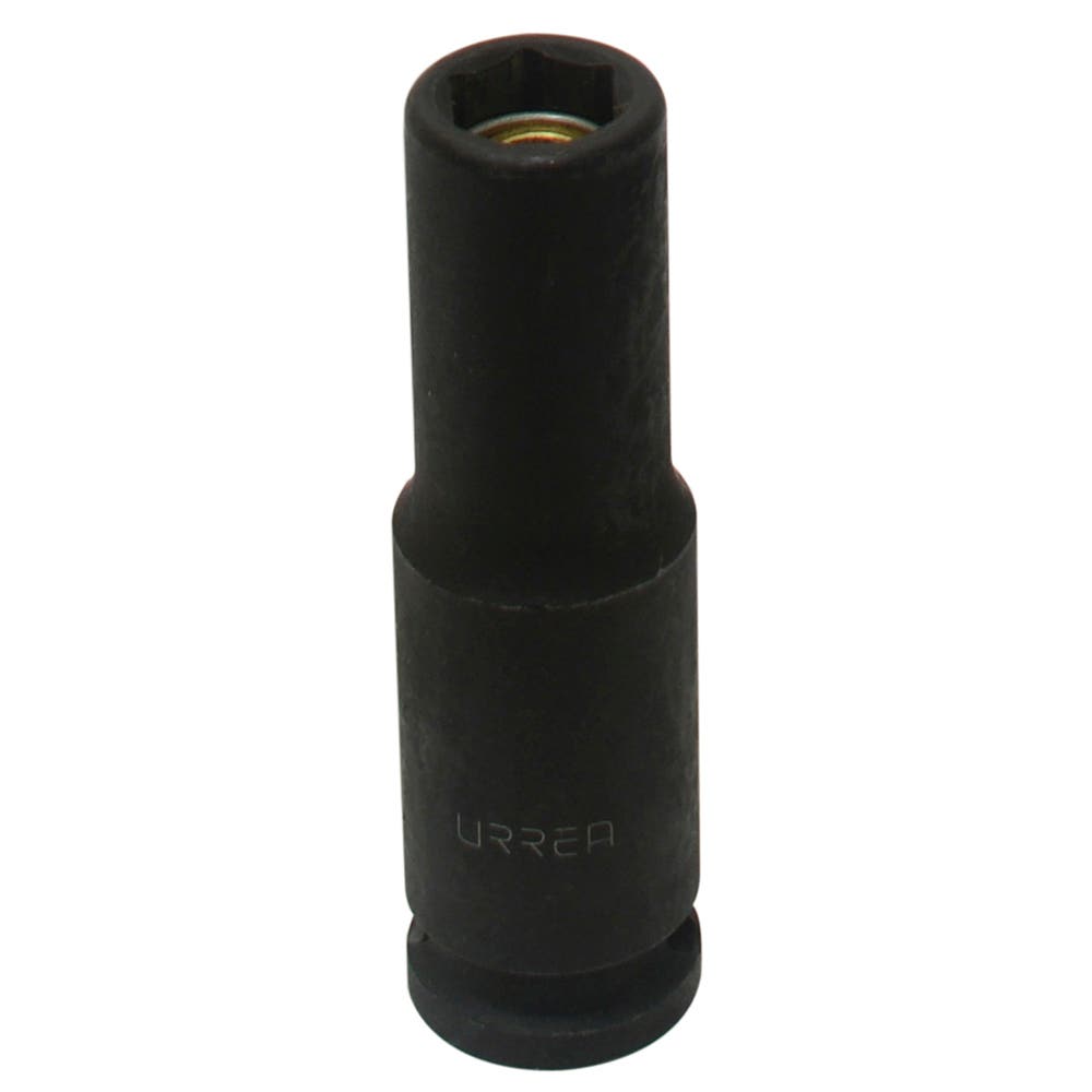 Dado de impacto largo con imán cuadro de 3/8", 6 puntas, en pulgadas, 7/16" Urrea