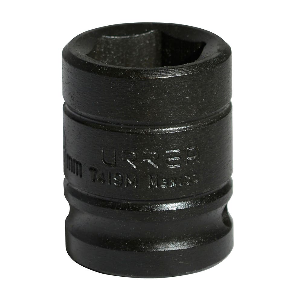 Dado de impacto cuadro de 1/2", 6 puntas, métrico, 19 mm Urrea