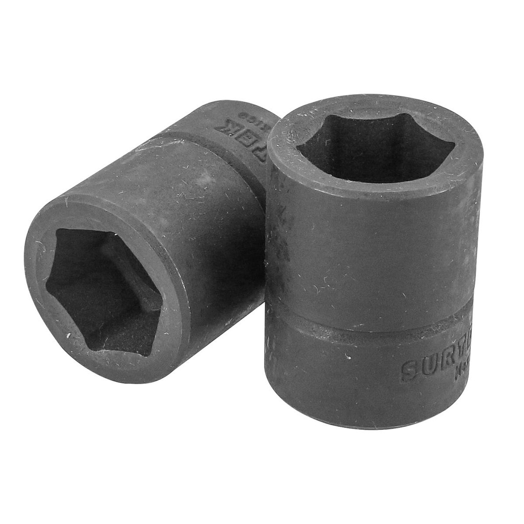 Dado de impacto cuadro de 1/2", 6 puntas, métrico, 19 mm Surtek