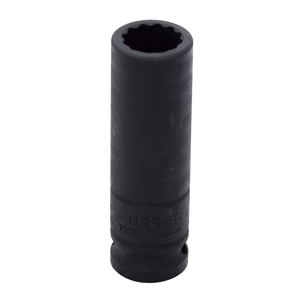 Dado de impacto largo cuadro de 1/2", 12 puntas, en pulgadas, 5/8" Urrea