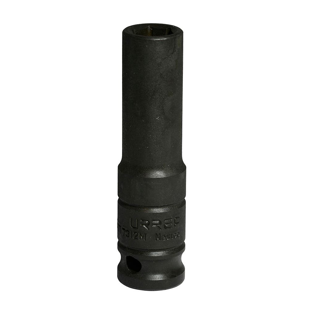 Dado de impacto largo cuadro de 1/2", 6 puntas, métrico, 12 mm Urrea