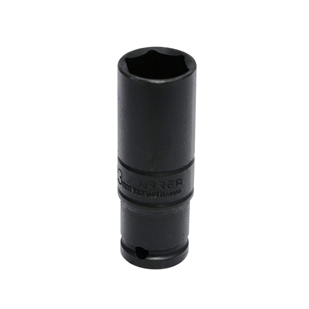 Dado de impacto pared delgada cuadro de 1/2", 6 puntas, métrico, 23 mm Urrea