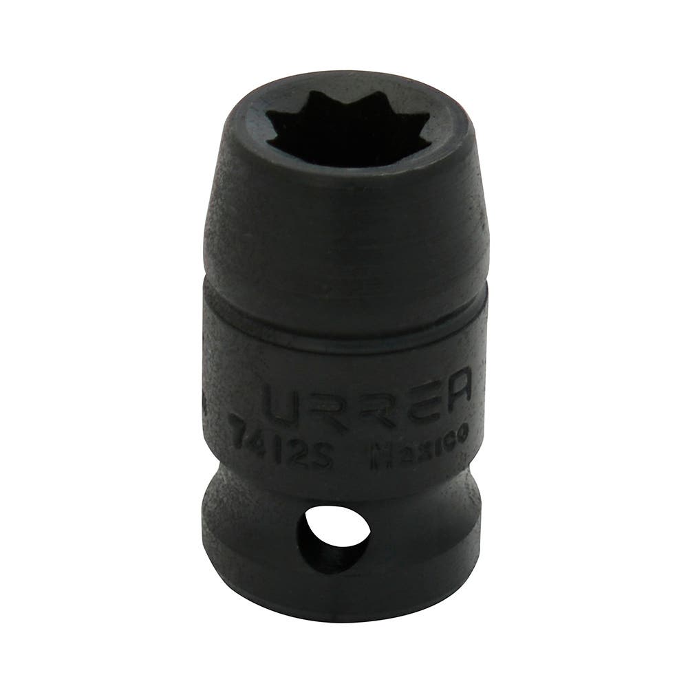 Dado de impacto cuadro de 1/2", 8 puntas, en pulgadas, 3/8" Urrea