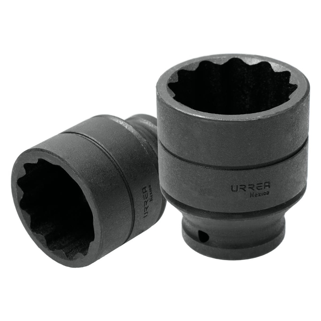 Dado de impacto cuadro de 3/4", 12 puntas, en pulgadas, 2-3/8" Urrea