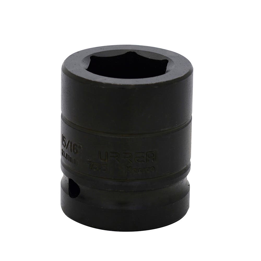 Dado de impacto cuadro de 3/4", 6 puntas, en pulgadas, 15/16" Urrea