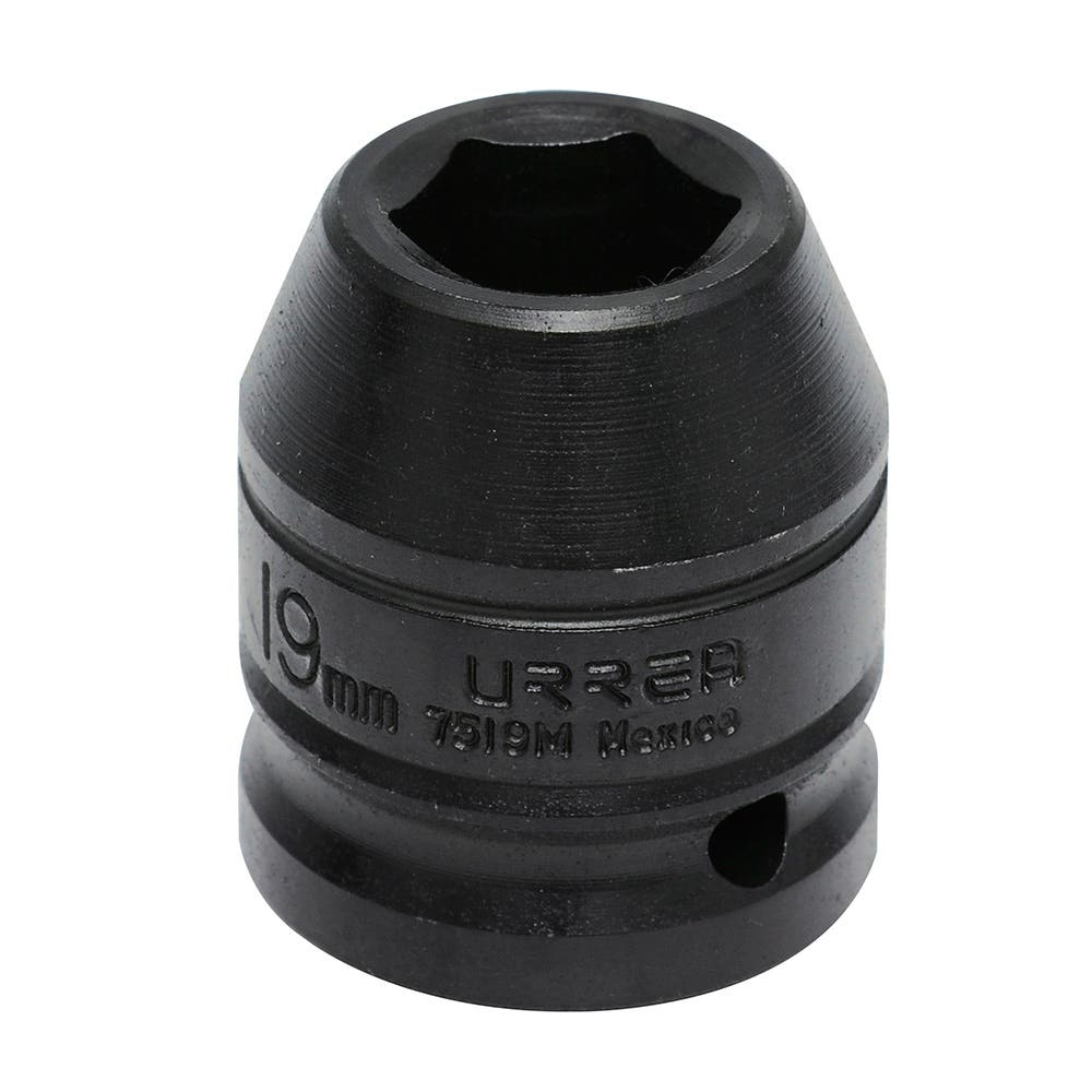 Dado de impacto cuadro de 3/4", 6 puntas, métrico, 19 mm Urrea
