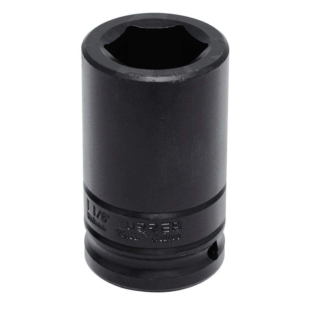 Dado de impacto largo cuadro de 3/4", 6 puntas, en pulgadas, 1-1/8" Urrea