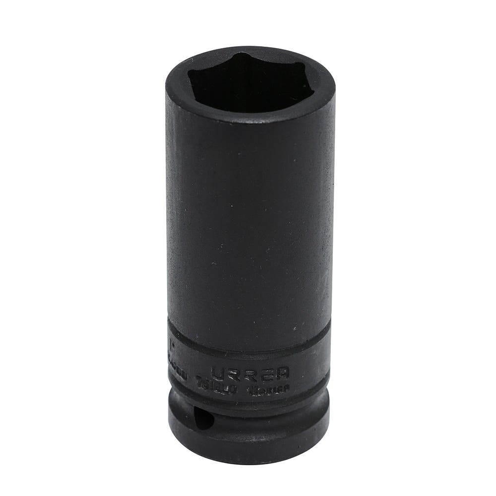 Dado de impacto largo pared delgada cuadro de 3/4", 6 puntas, en pulgadas, 1" Urrea