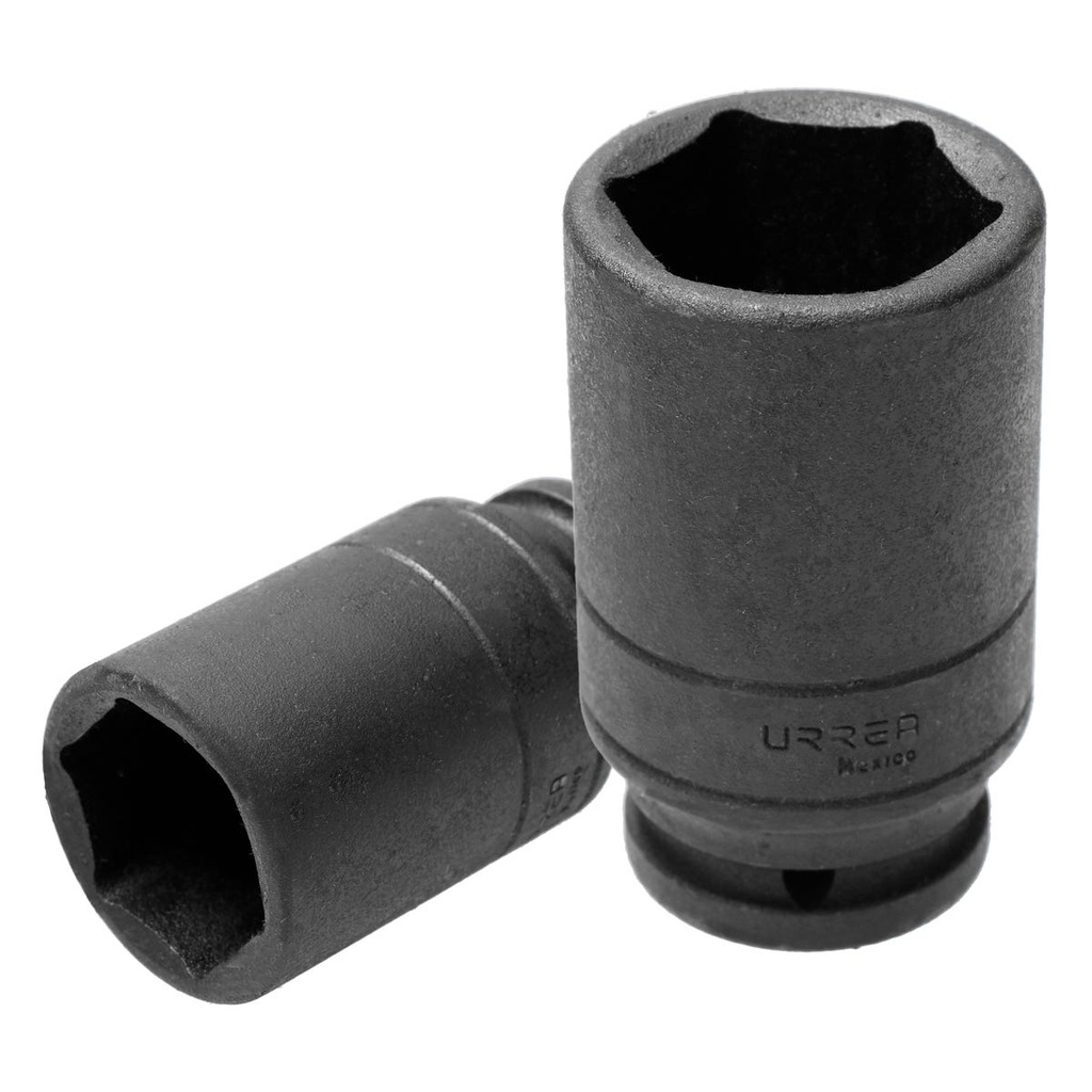 Dado de impacto largo pared delgada cuadro de 3/4", 6 puntas, en pulgadas, 1-5/8" Urrea